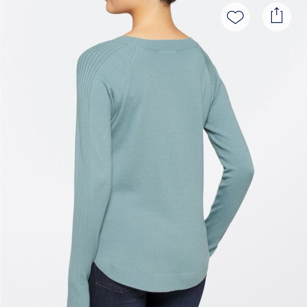 Pink Clover Teal Knit Sweater - Picture 3 of 11